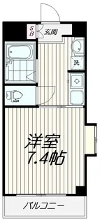 フラッツタカヤマ【1階】の間取り