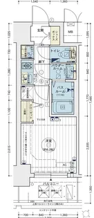 エステムコートディアシティWEST【2階】の間取り