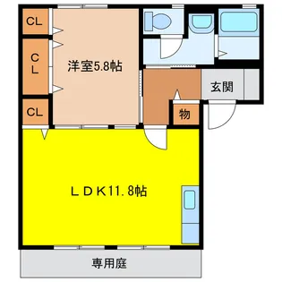 ディアステージ【1階】の間取り