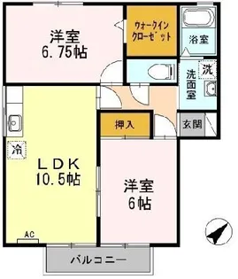 パティオ21 北【2階】の間取り