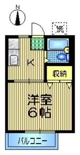 パインハイツ【1階】の間取り