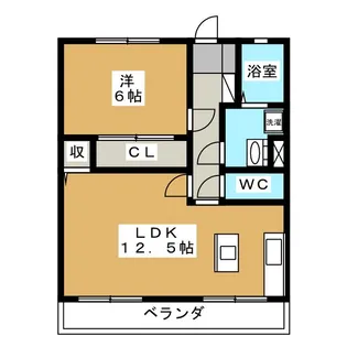 クレヴェール瑞穂【3階】の間取り