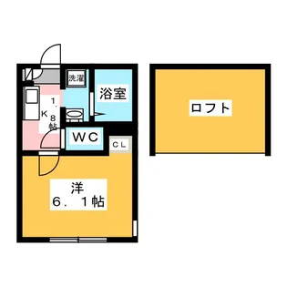 Sky Garden黄金町【2階】の間取り