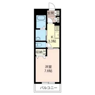 マストライフ西馬橋B【1階】の間取り