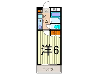 ベルナハイツ【4階】の間取り