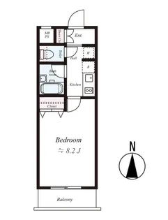 L-Flat入谷【8階】の間取り