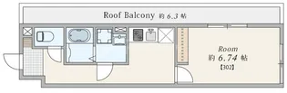 仮称)第一アパート【3階】の間取り