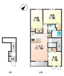 パームツリー【2階】の間取り