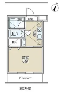 グランピアズ武蔵中原【2階】の間取り