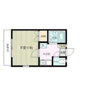 コーポつくし【1階】の間取り