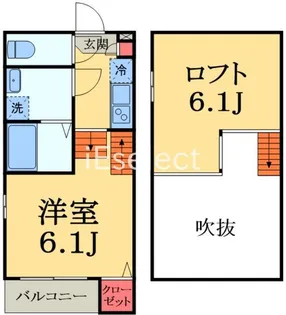 ハーモニーテラス末広【2階】の間取り