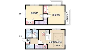 Green Court社が丘(グリーンコートヤシロガオカ)【1階】の間取り