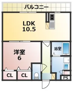 結充immeubleB館【2階】の間取り