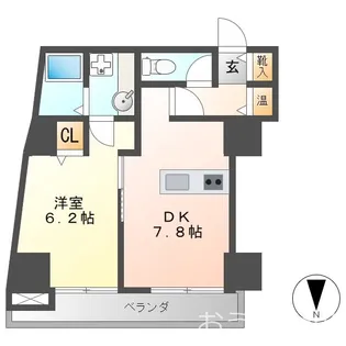 エクセルハイツ七番館【5階】の間取り