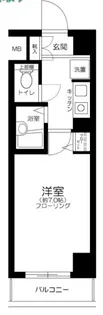 菱和パレス三田慶大前【6階】の間取り