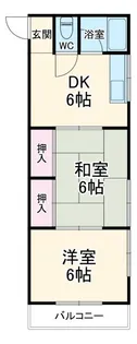 コーポ田園【2階】の間取り