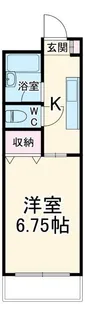 ハイツフラワーII【1階】の間取り
