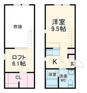プリマ ラ シェリ こずえ【2階】の間取り