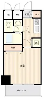 メゾン・ド・ヴィレ日本橋浜町【5階】の間取り