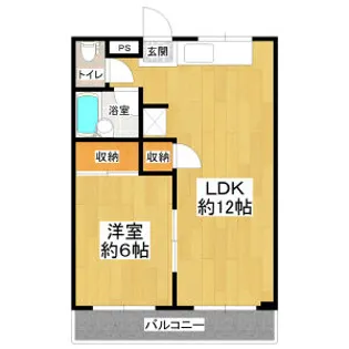 プルニエハイツ【1階】の間取り