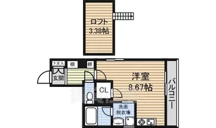 シャルム花池【3階】の間取り