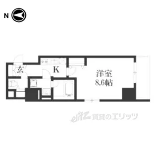アドバンス京都デタンデュ【4階】の間取り