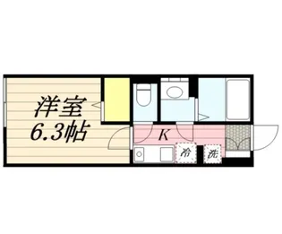 オーキッドプレイス立川【3階】の間取り