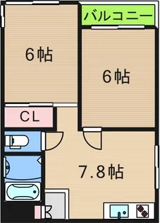 アドバンスハイム【2階】の間取り