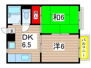 パ-クタウンI【1階】の間取り
