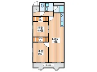 ワールドライフ【2階】の間取り