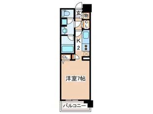 グラディート町田【6階】の間取り