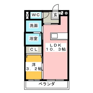 サンクレール神久【2階】の間取り