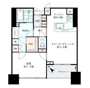 東京アインスリバーサイドタワー【20階】の間取り