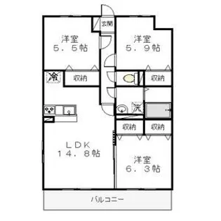 フォルテ【10階】の間取り