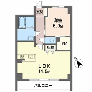 ヴィラシーンABE【6階】の間取り