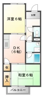 Surplusアルカディア B【1階】の間取り