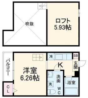 Lapis検見川【1階】の間取り