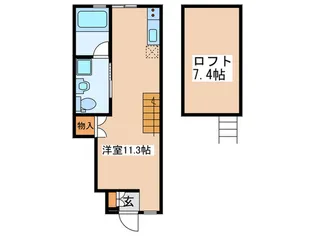 アップライン東府中【1階】の間取り