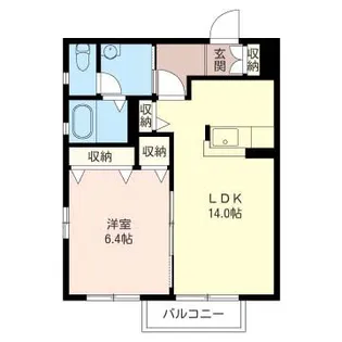 フランボワーズ【2階】の間取り