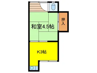 亀田荘【2階】の間取り