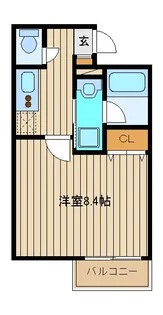 シェモア小竹向原【1階】の間取り