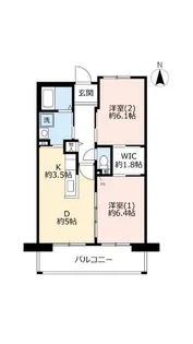 URサンヴァリエ春日丘【5階】の間取り