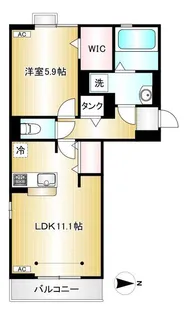 ハクジュパレス【3階】の間取り
