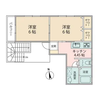 メゾンチェリー【2階】の間取り