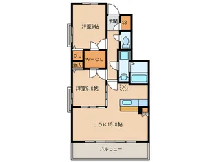 Urban Heights西新南【3階】の間取り