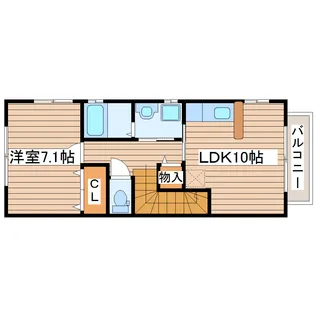 カーサ・スタジオーネあすと長町【3階】の間取り