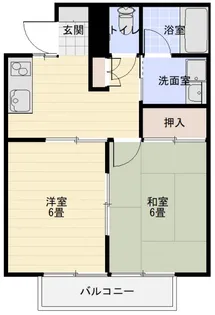 シャトーハイツ2【2階】の間取り
