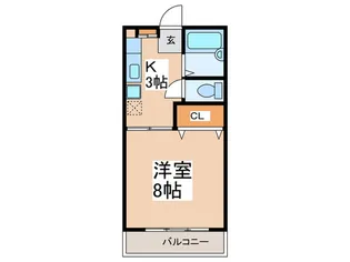 シティーパルU【1階】の間取り