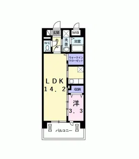 メゾン ド ラック【5階】の間取り