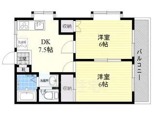 エトワール【1階】の間取り